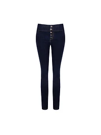 Dark-wash Stretch Slim Jeans