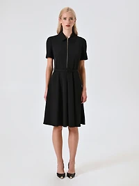 Dress with Zip and Collar