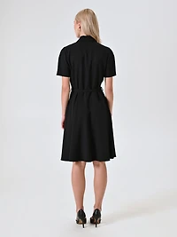 Dress with Zip and Collar