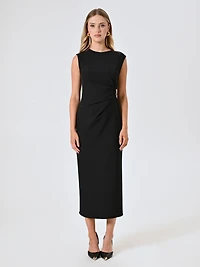 Midi Sheath Dress with Jewel Detail Woman