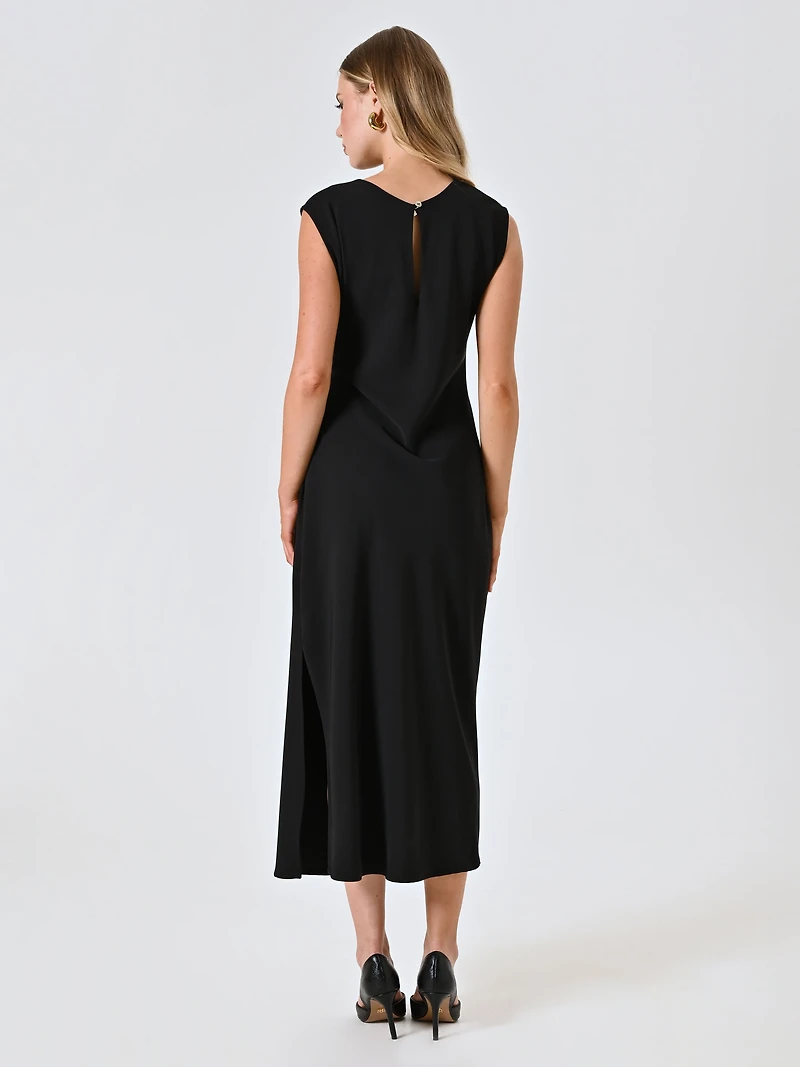 Midi Sheath Dress with Jewel Detail Woman