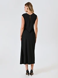 Midi Sheath Dress with Jewel Detail Woman