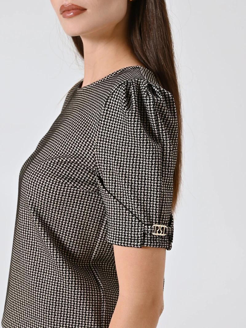 Houndstooth Blouse