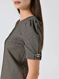 Houndstooth Blouse