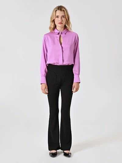 Black Flared Trousers