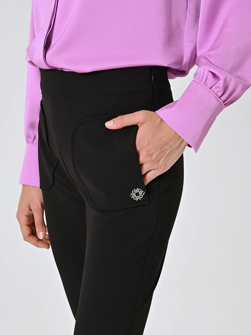 Black Flared Trousers