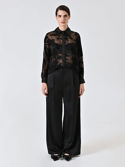 Black Devoré Shirt