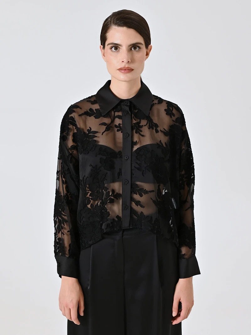 Black Devoré Shirt