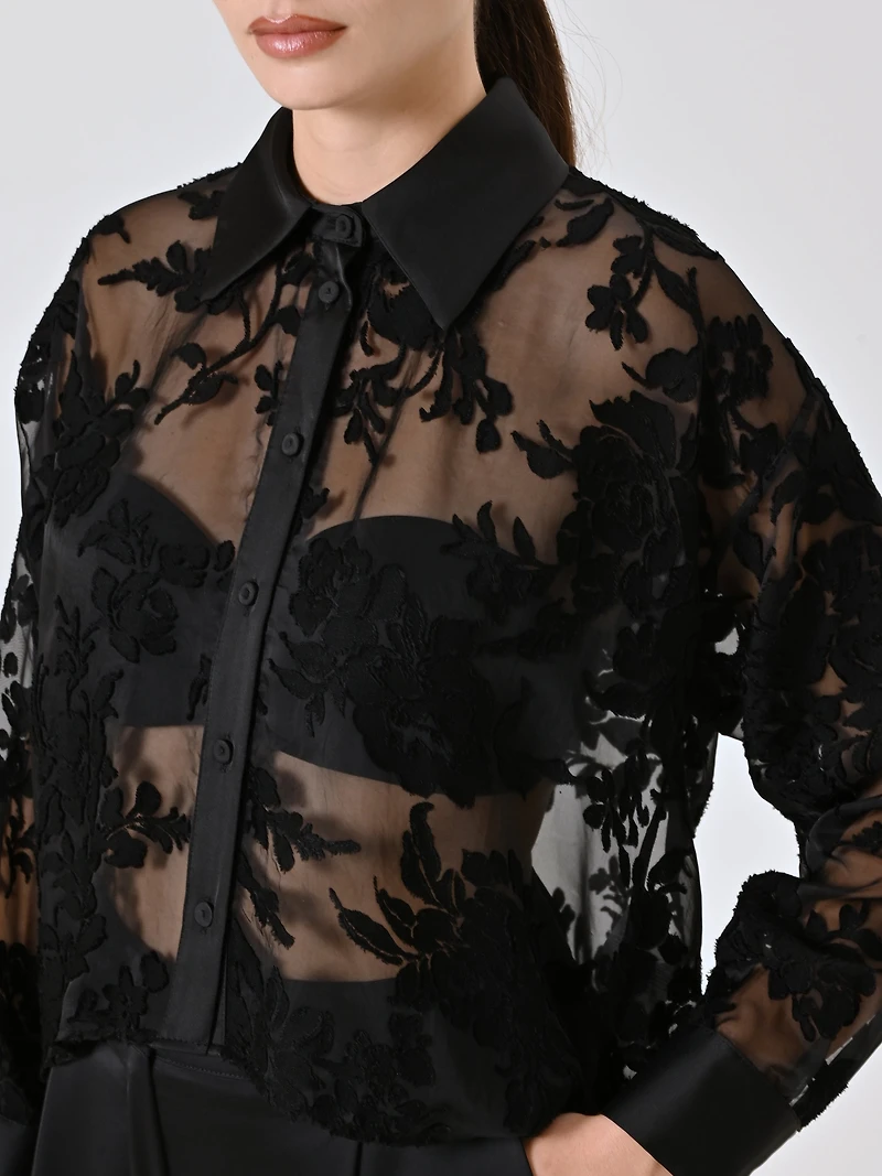 Black Devoré Shirt