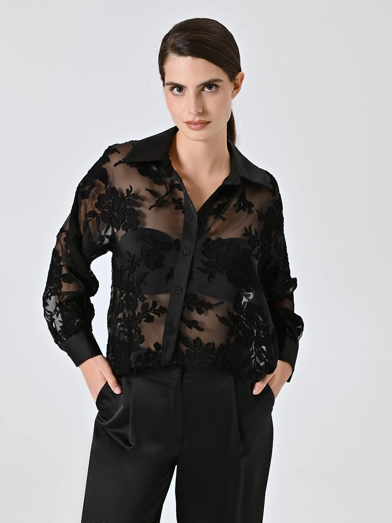 Black Devoré Shirt
