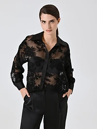 Black Devoré Shirt