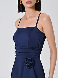 High-Low Dress Satin Woman