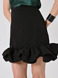 Black Balloon Skirt