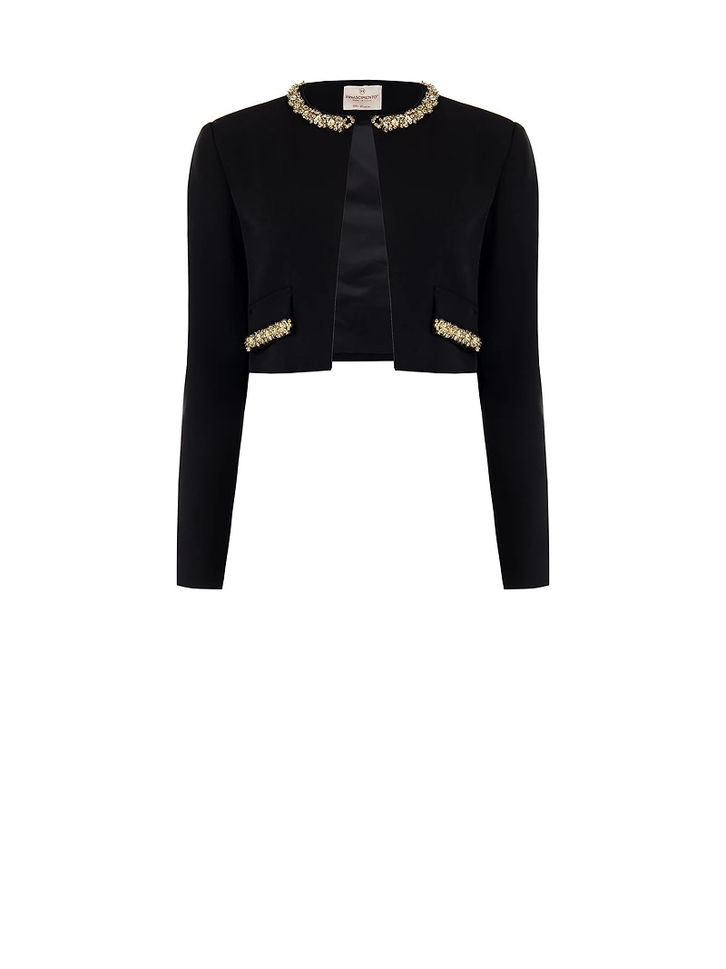 Veste de soirée courte ornée