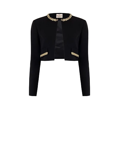 Veste de soirée courte ornée