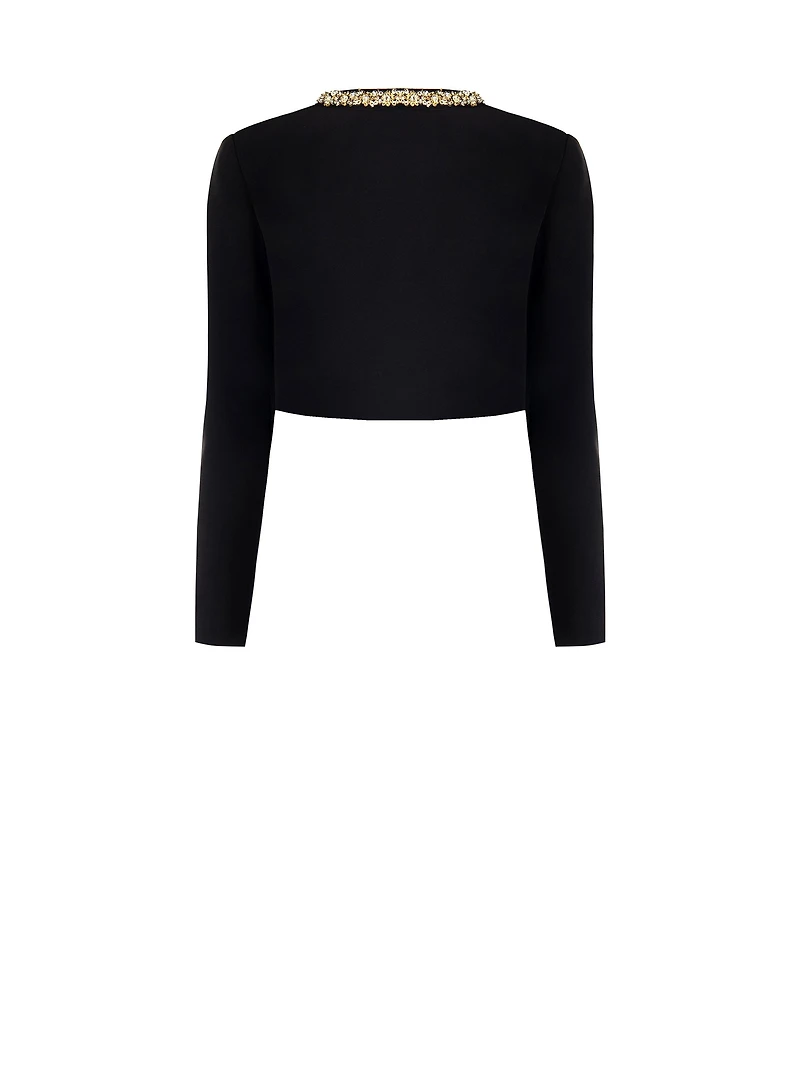 Veste de soirée courte ornée