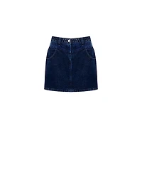 Minijupe en jean lurex