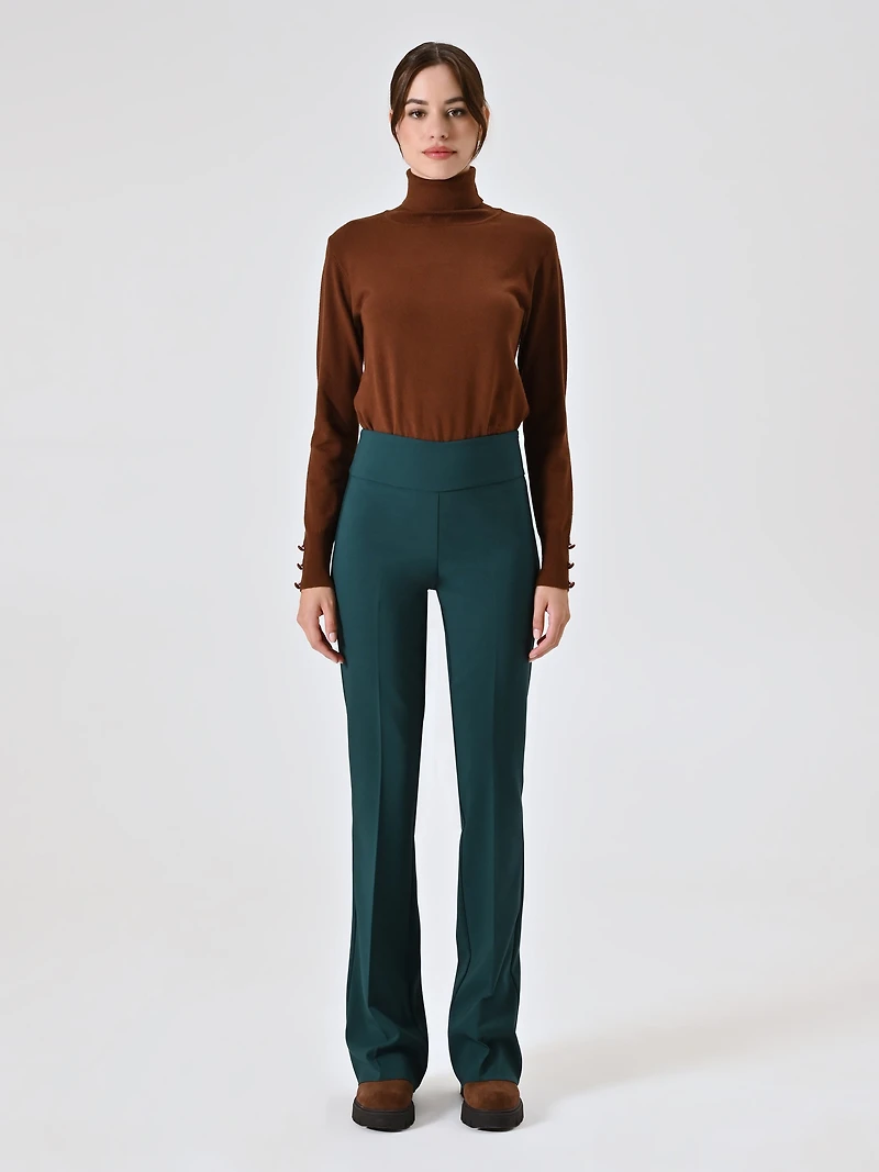 Flared Trousers Technical Fabric