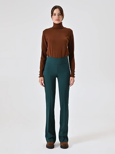 Flared Trousers Technical Fabric