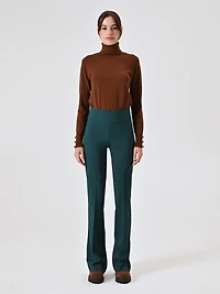 Pantalon évasé en tissu technique