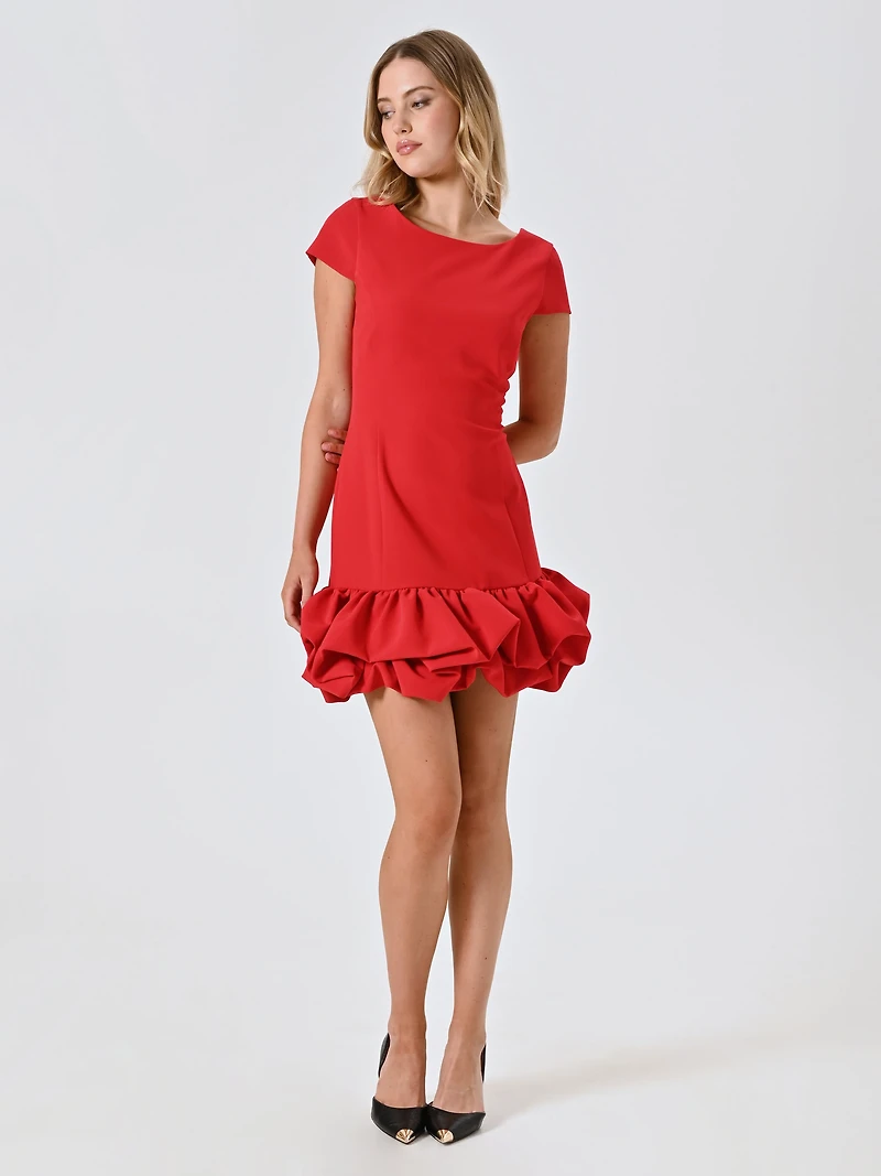Dress with Balloon Skirt