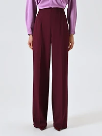 Pantalon Palazzo en crêpe scuba