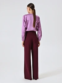 Palazzo Trousers Scuba Crepe Fabric
