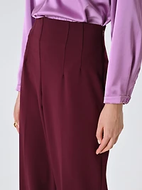 Palazzo Trousers Scuba Crepe Fabric