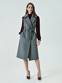 Three-in-One Coat with Fur-effect Cuffs