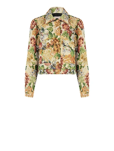 Floral Cropped Jacket