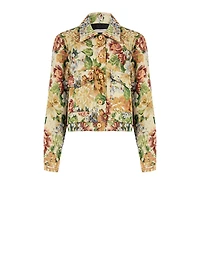 Floral Cropped Jacket