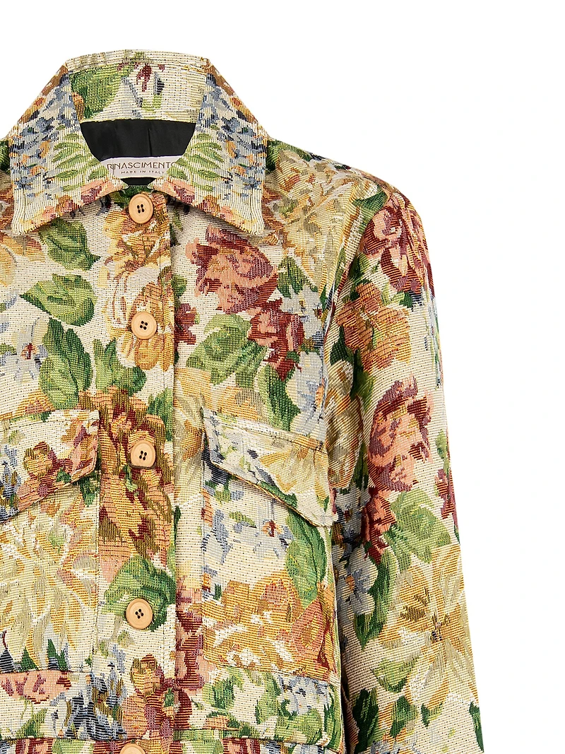 Floral Cropped Jacket