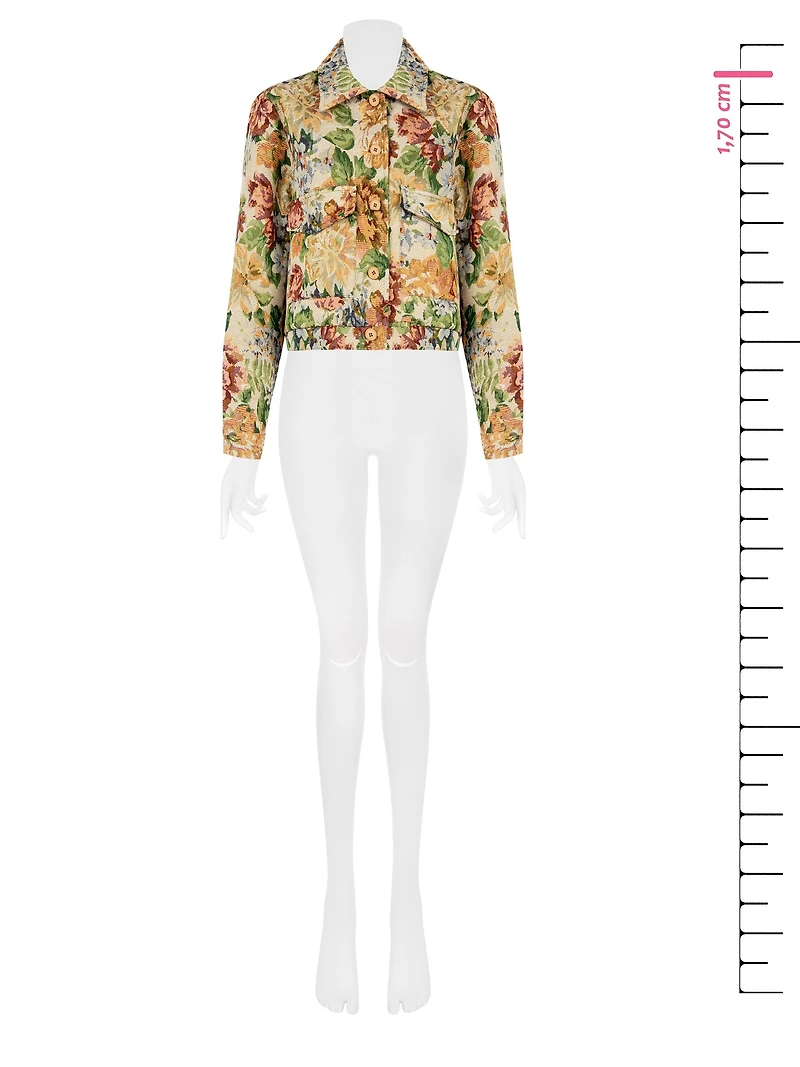 Floral Cropped Jacket