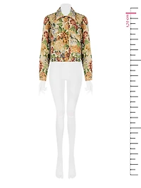 Floral Cropped Jacket