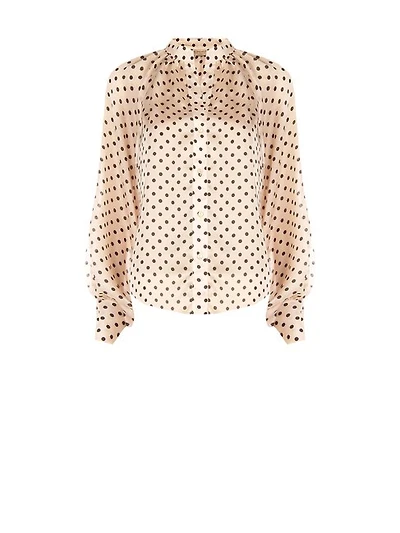 Chemisier fluide à pois