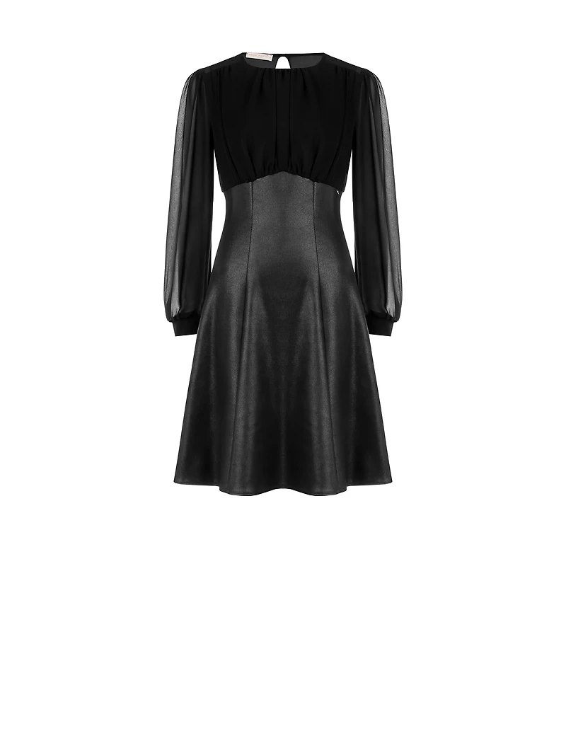 Puff Sleeve Mini Dress