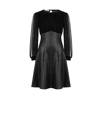 Puff Sleeve Mini Dress