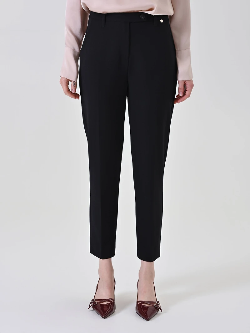 Black Polyviscose Pants