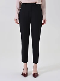 Black Polyviscose Pants