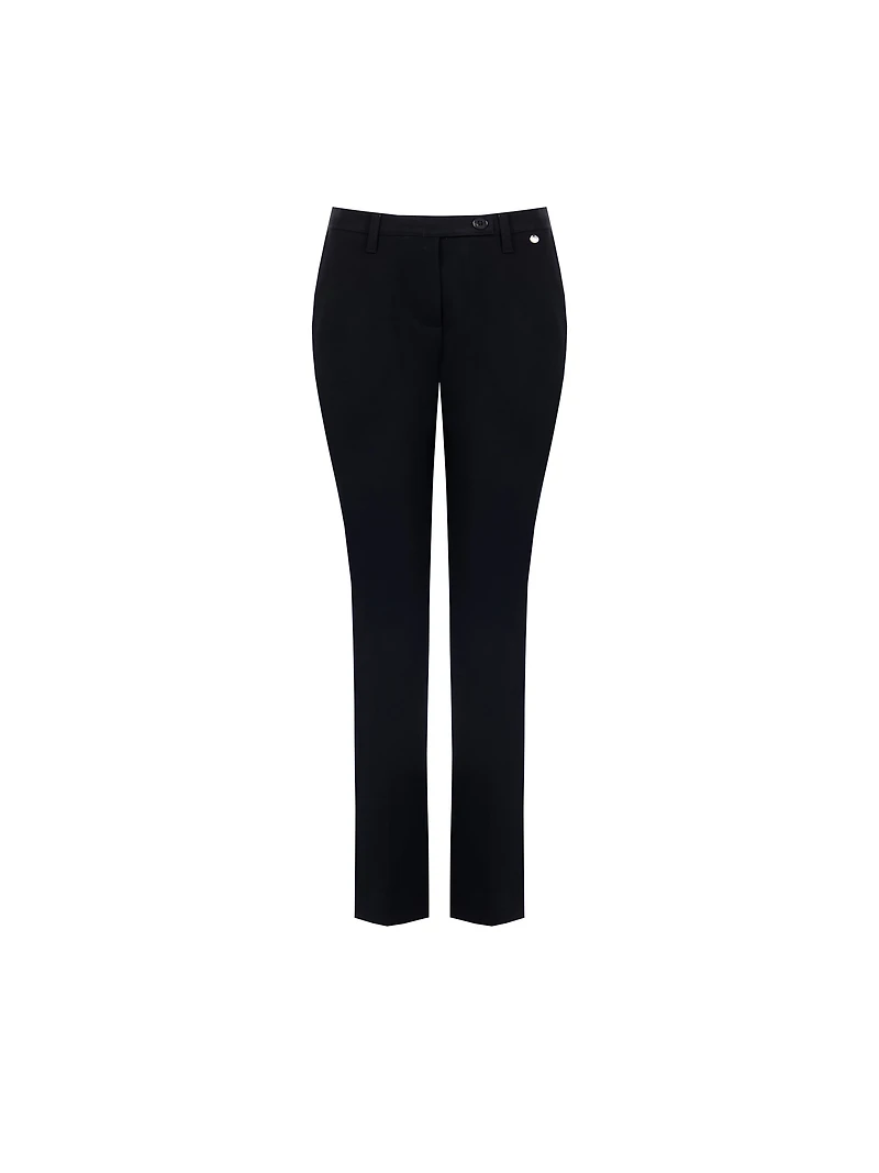 Pantalon noir en polyviscose