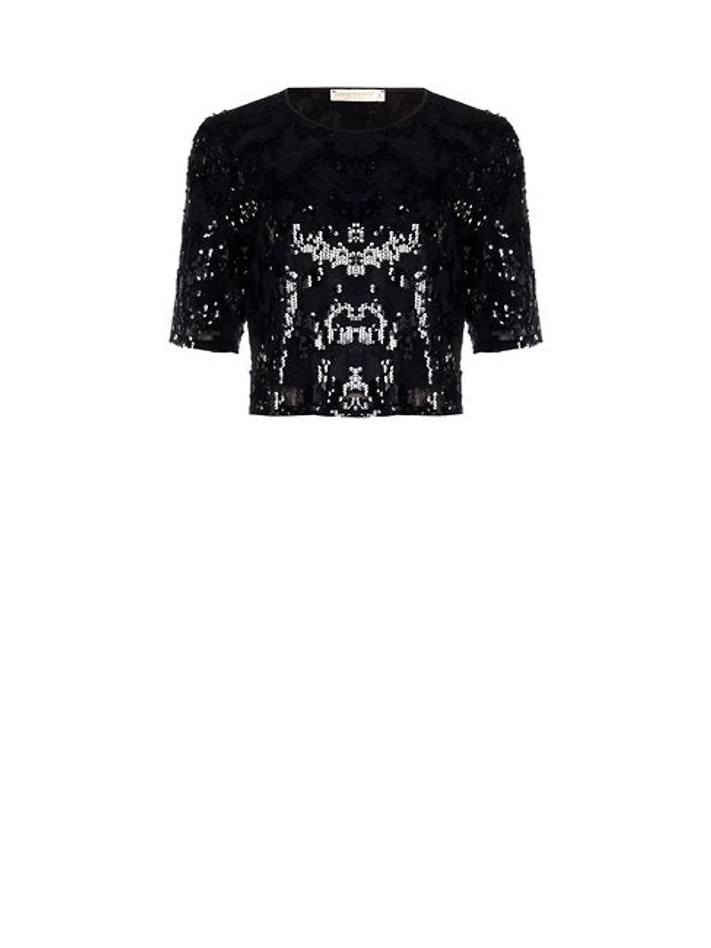 Haut court à sequins