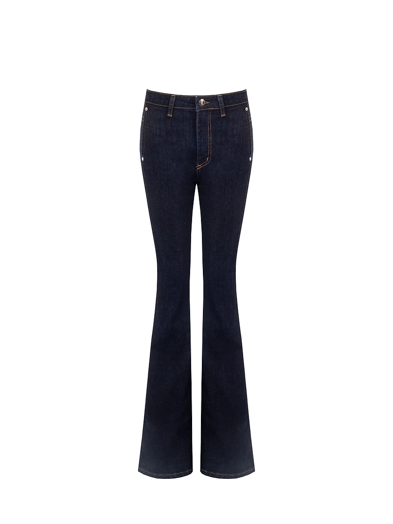 Pantalon en jean évasé