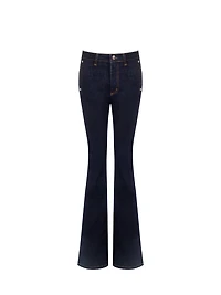 Pantalon en jean évasé