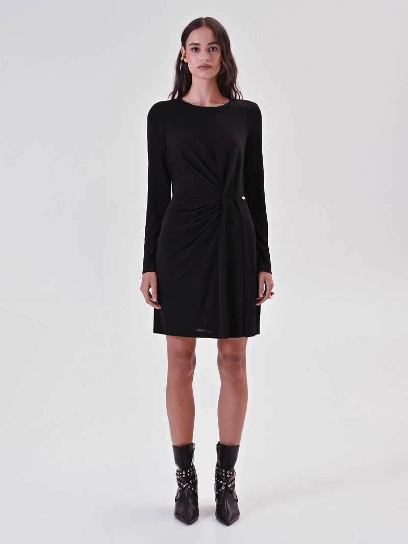 Robe extensible drapée