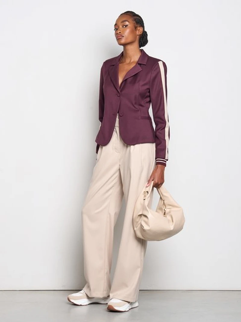 Blazer à manches rayées