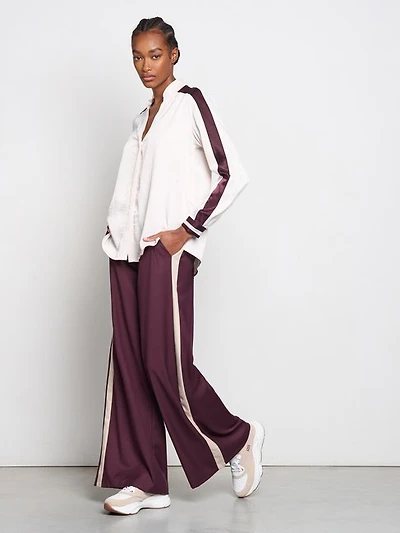 Pantalon de jogging évasé à rayures