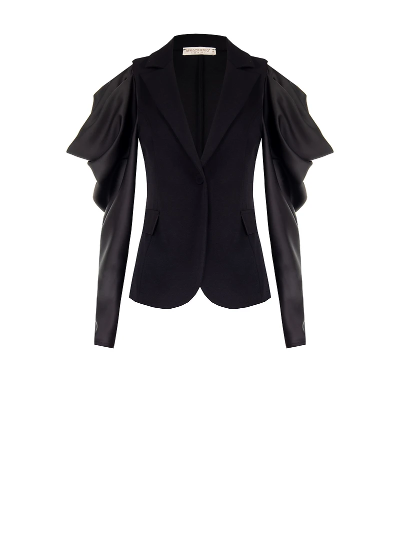 Blazer à manches en satin