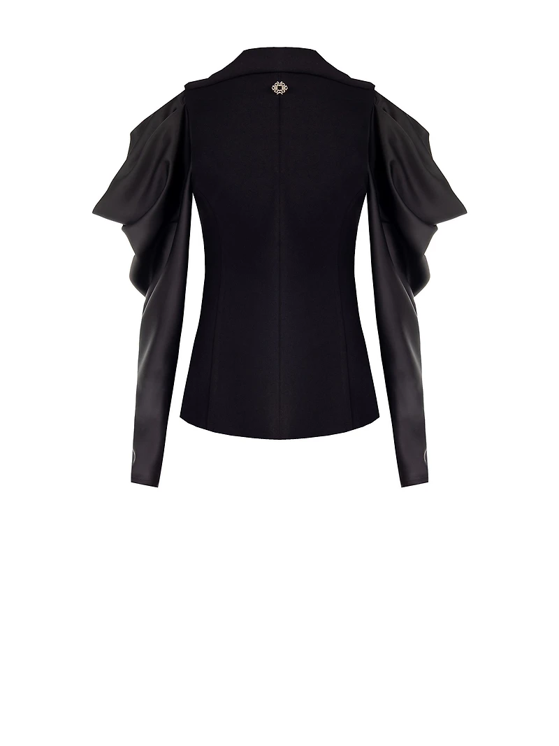 Blazer à manches en satin