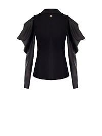 Blazer à manches en satin