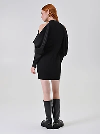 Robe à manches en satin